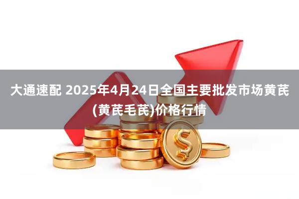 大通速配 2025年4月24日全国主要批发市场黄芪(黄芪毛芪)价格行情